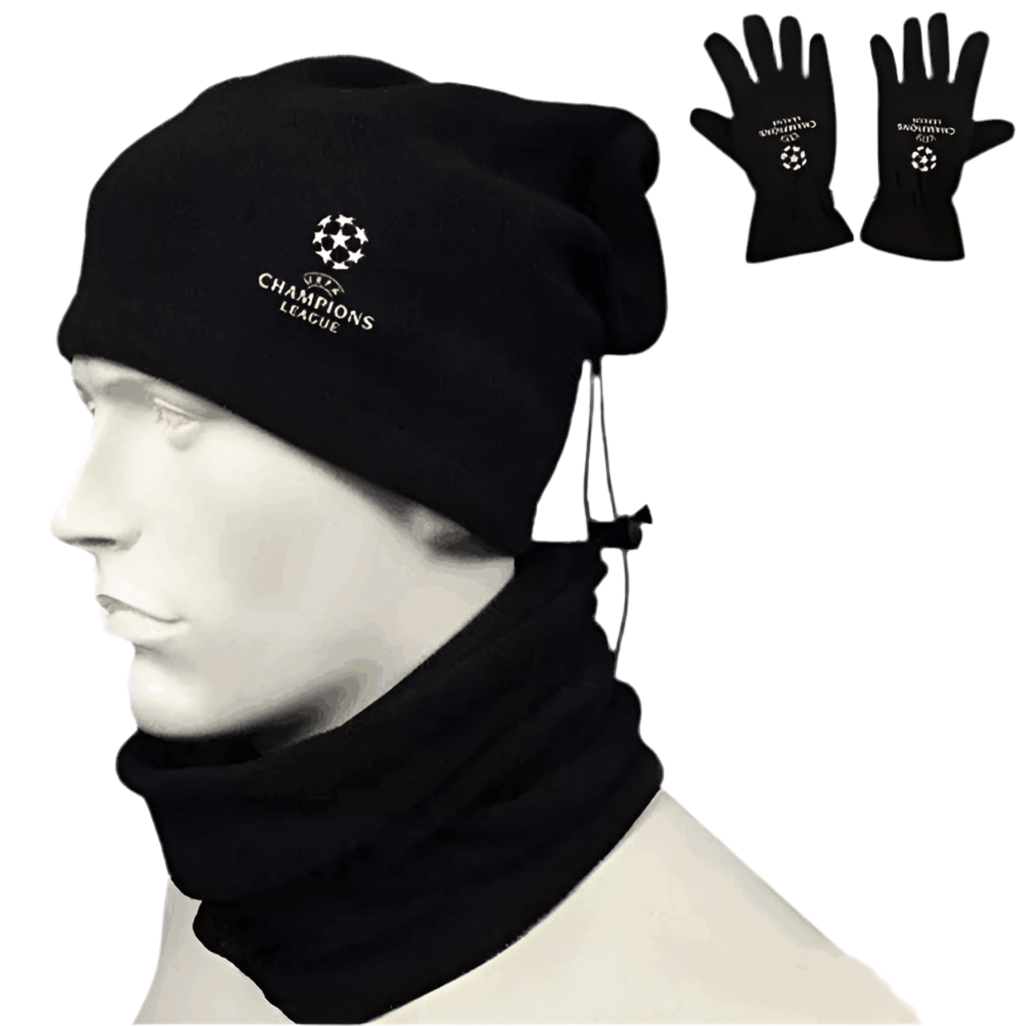 UEFA Champions League Gloves,Cap & Face cover