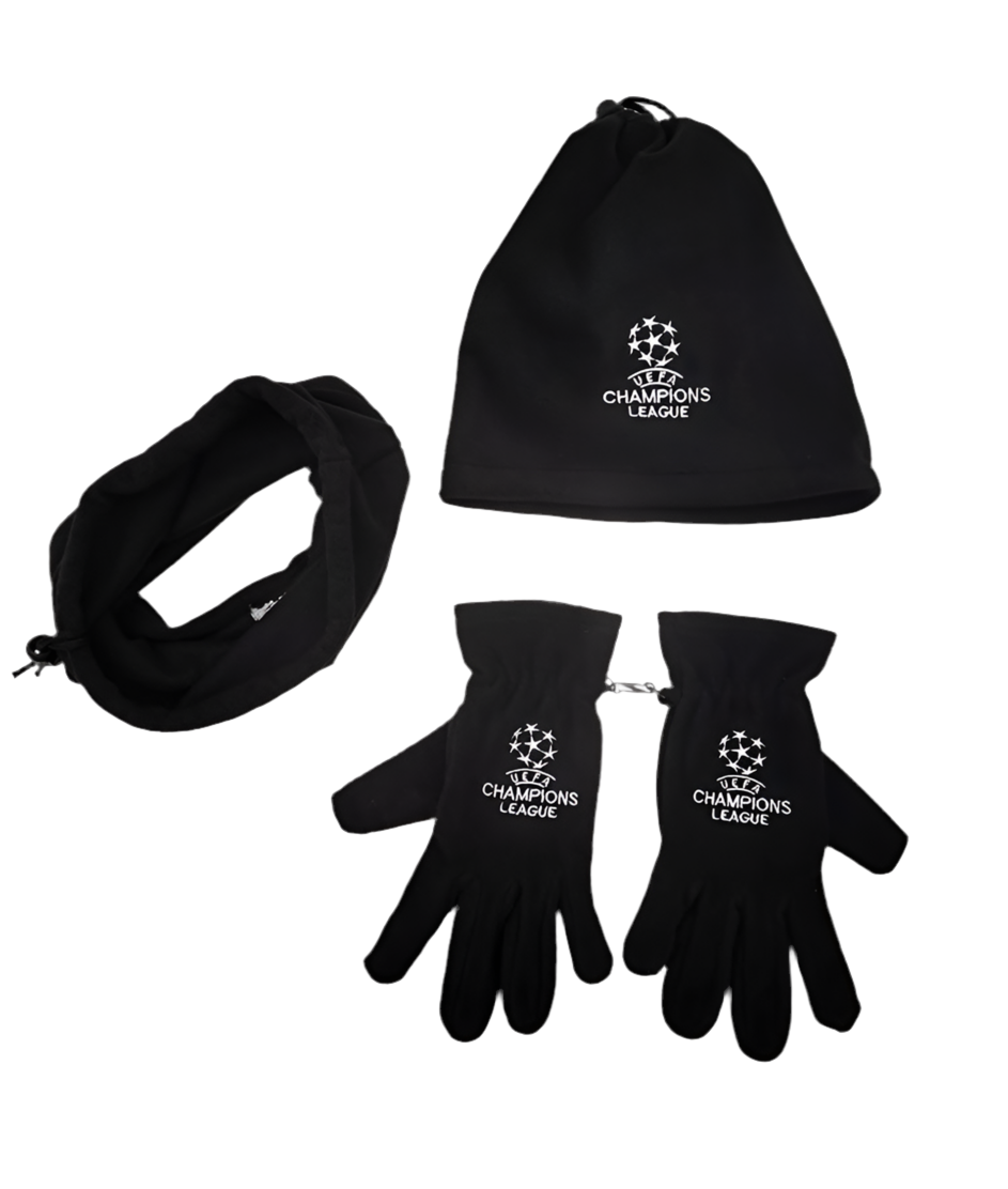 UEFA Champions League Gloves,Cap & Face cover