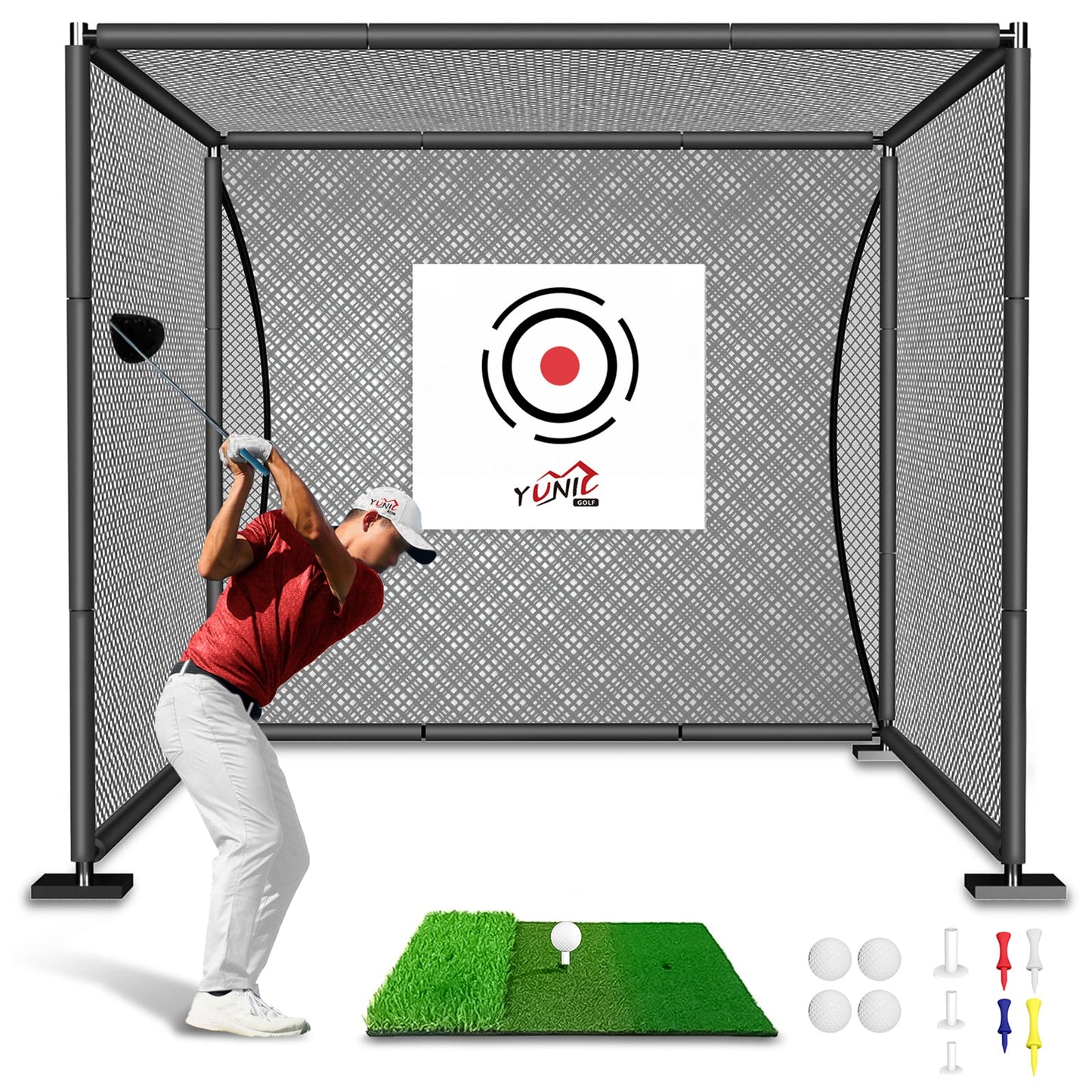 Golf Driving Practice Cage (Black)