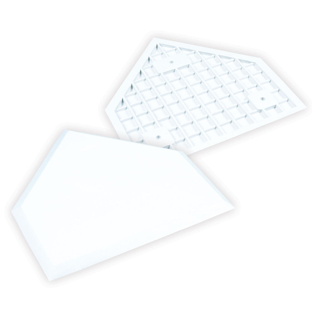 Waffle Bottom White Home Plate