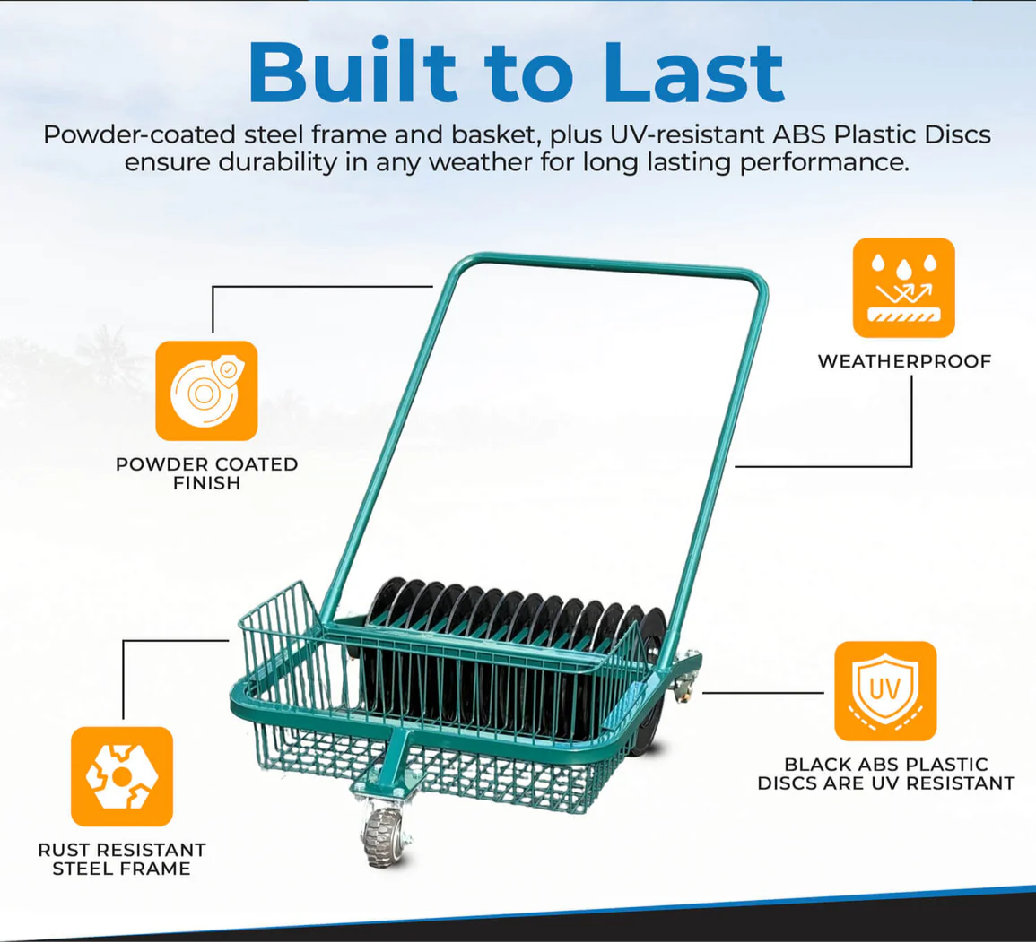 Golf Ball Collector Cart UV & Rust Resistance