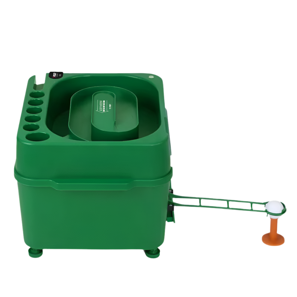 Automatic Golf Ball Dispenser Machine, 5000MAH 40 Golf Balls Driver with Height Adjustable, Golf Club Organizer, Dual-Mode, Golf Ball Tee Up Machine for Golf Driving Range
