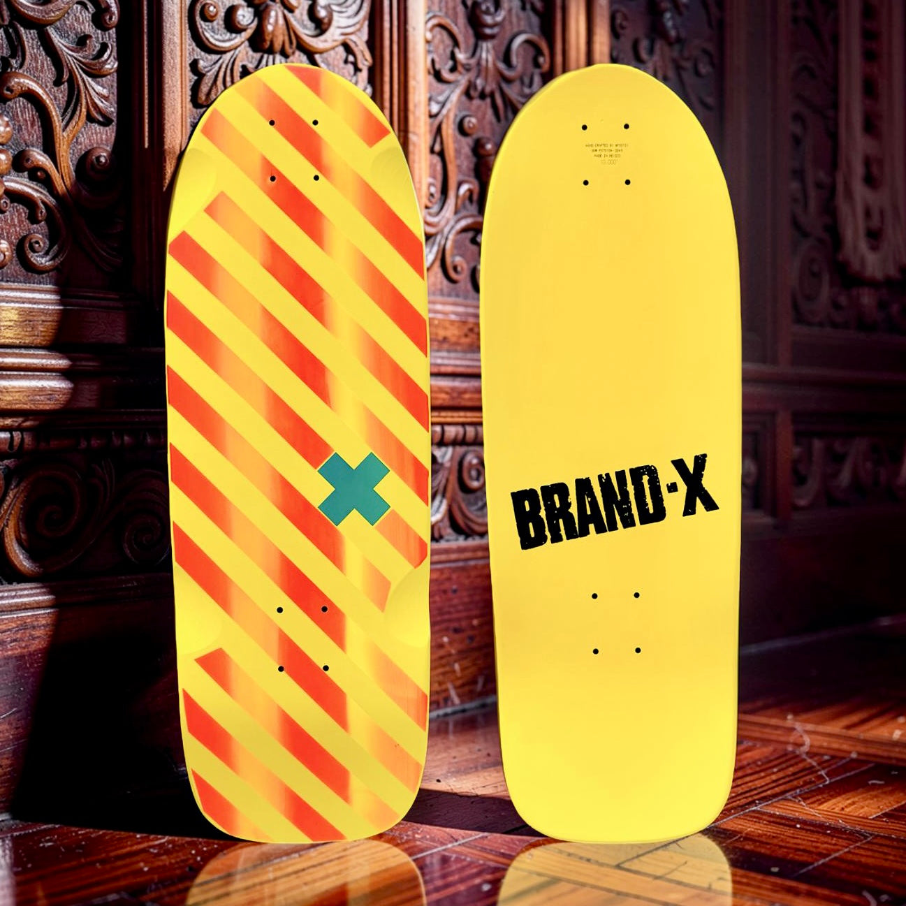 Vertical Hold 10"x30" HAND PAINTED Deck