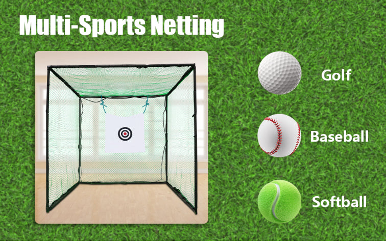 CCA SPORTSWEAR Golf Cage 10x10x10Ft training practice net