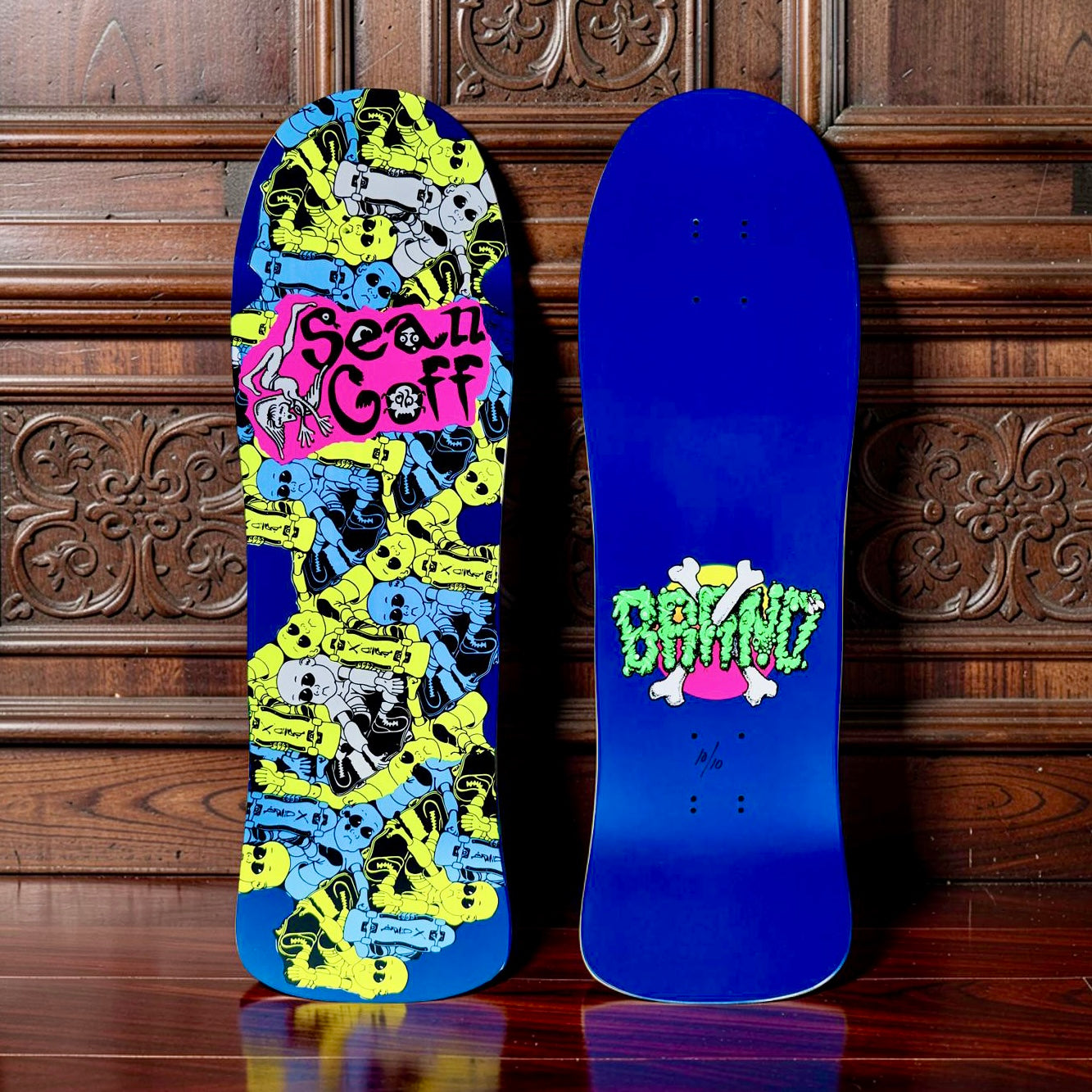 Sean Goff Baby Skater LIMITED EDITION Deck 9.5"x30.5” HAND-PAINTED (1 of 10)