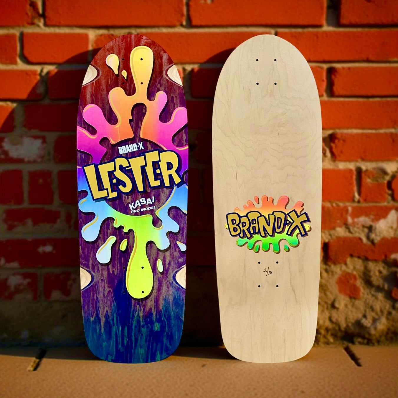 Lester Kasai 10”x30” Limited Edition, DOUBLE FADE Deck HAND-PAINTED (1 of 10)