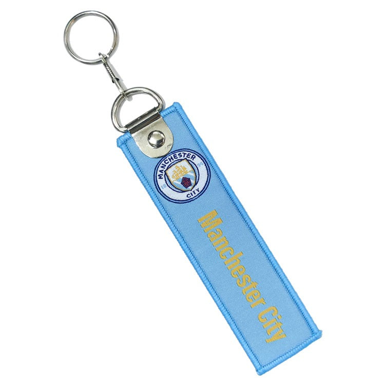 Manchester city fabric keychain