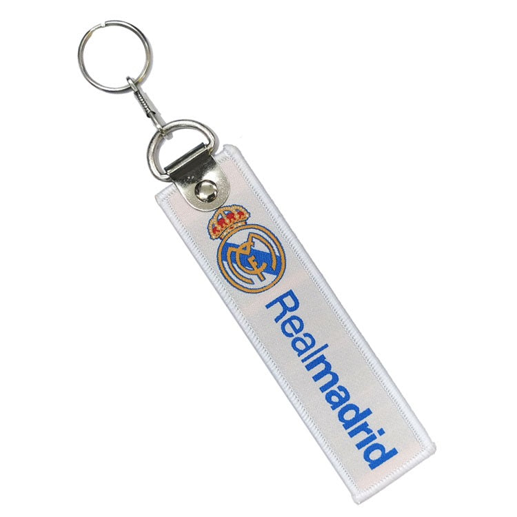 Real Madrid fabric keychain