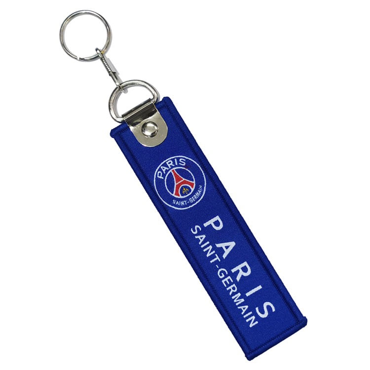 Paris, St. Germain fabric keychain