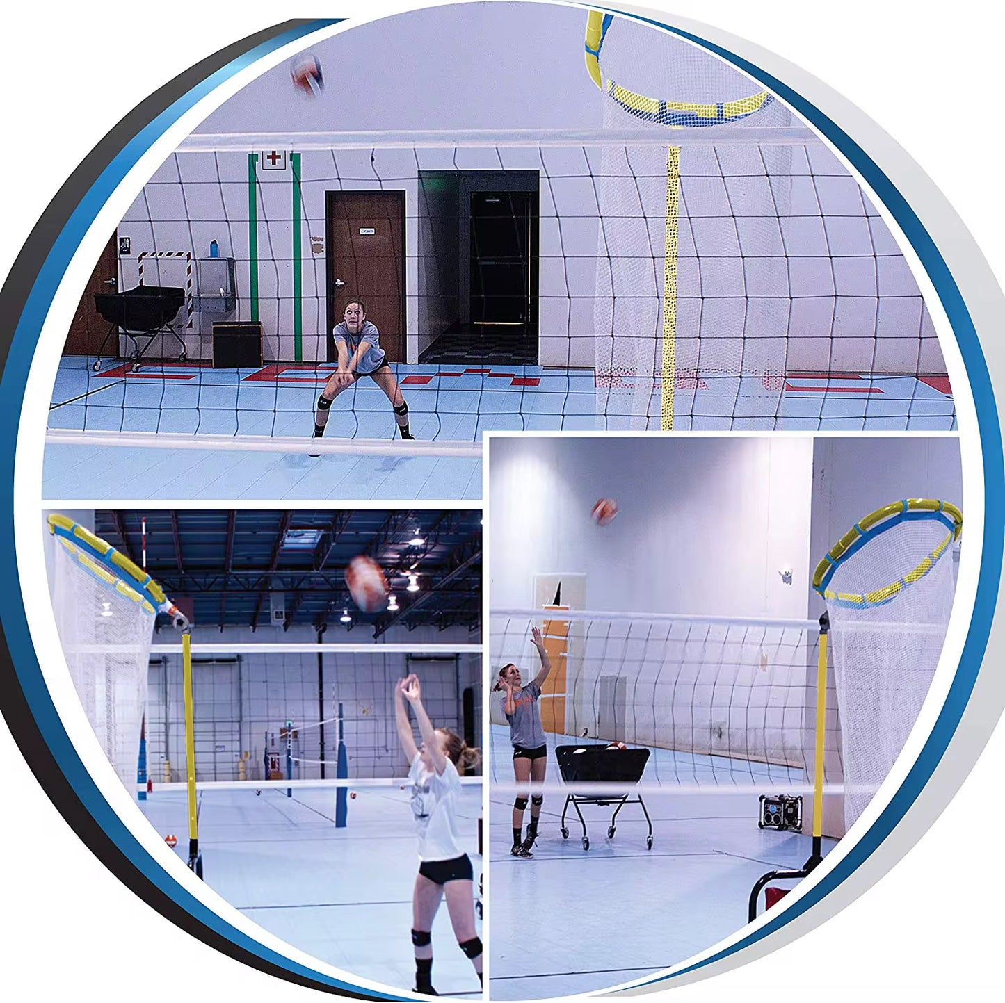 Sports Indoor/Outdoor Adjustable Target Net: Spectrum Precision Volleyball Trainer