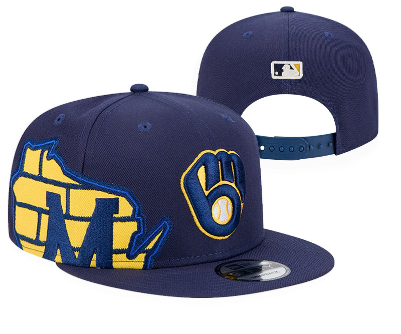 Milwaukee Brewers New Era Royal Player Replica 9FORTY Adjustable Hats