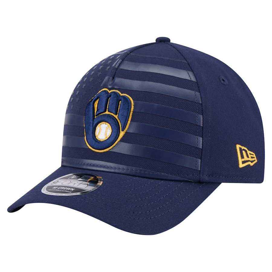 Milwaukee Brewers New Era Royal Player Replica 9FORTY Adjustable Hats