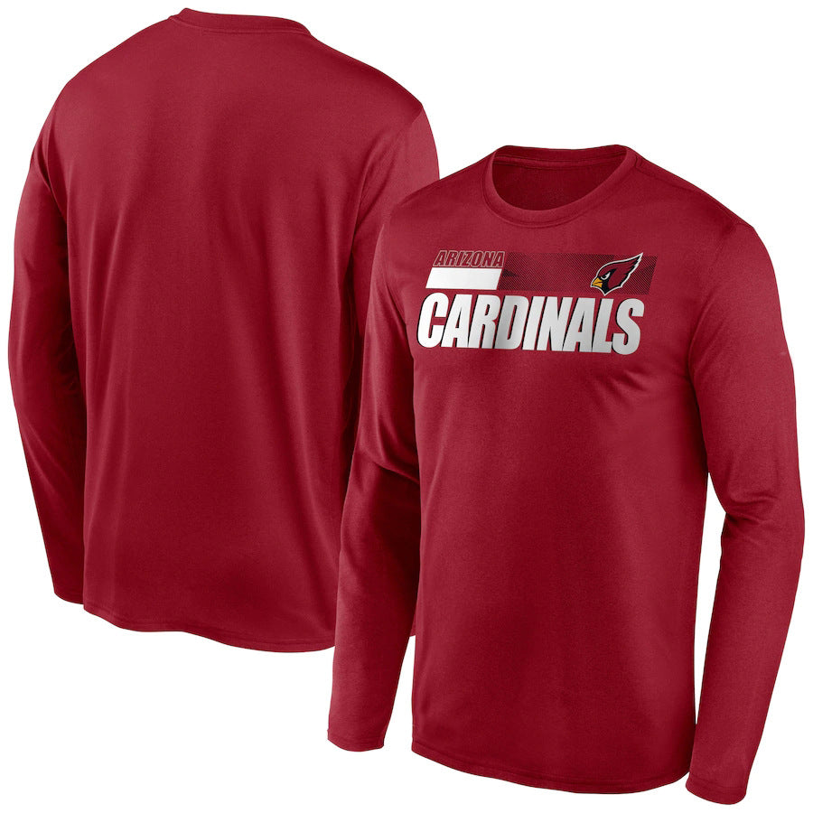 Arizona Cardinals New Era Combine Authentic Split Line Long Sleeve