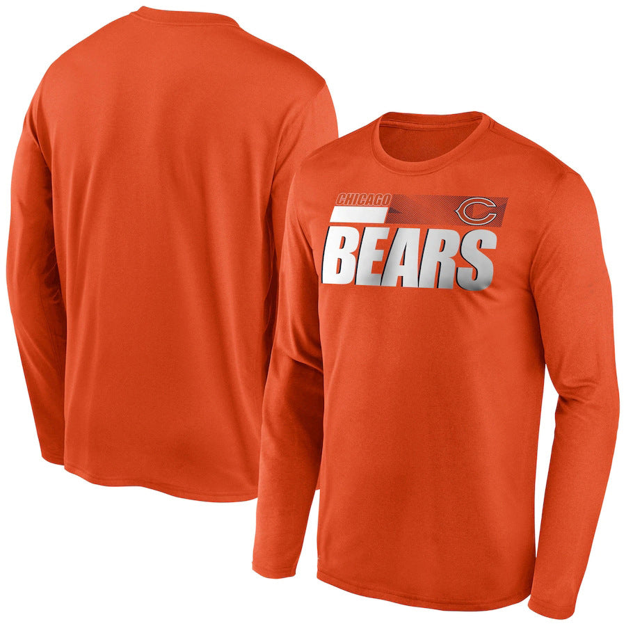 Chicago Bears New Era Combine Authentic Split Line Long Sleeve