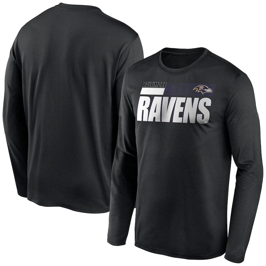 Baltimore Ravens New Era Combine Authentic Split Line Long Sleeve