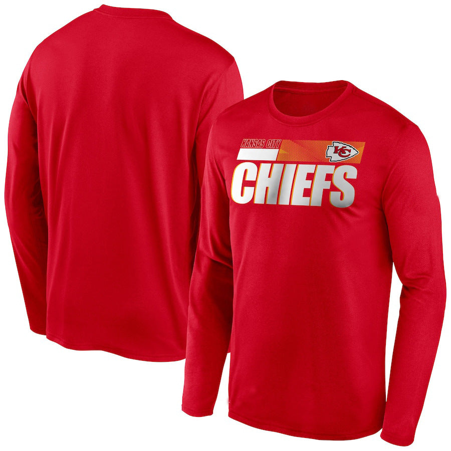 Kansas City Chiefs New Era Combine Authentic Split Line Long Sleeve