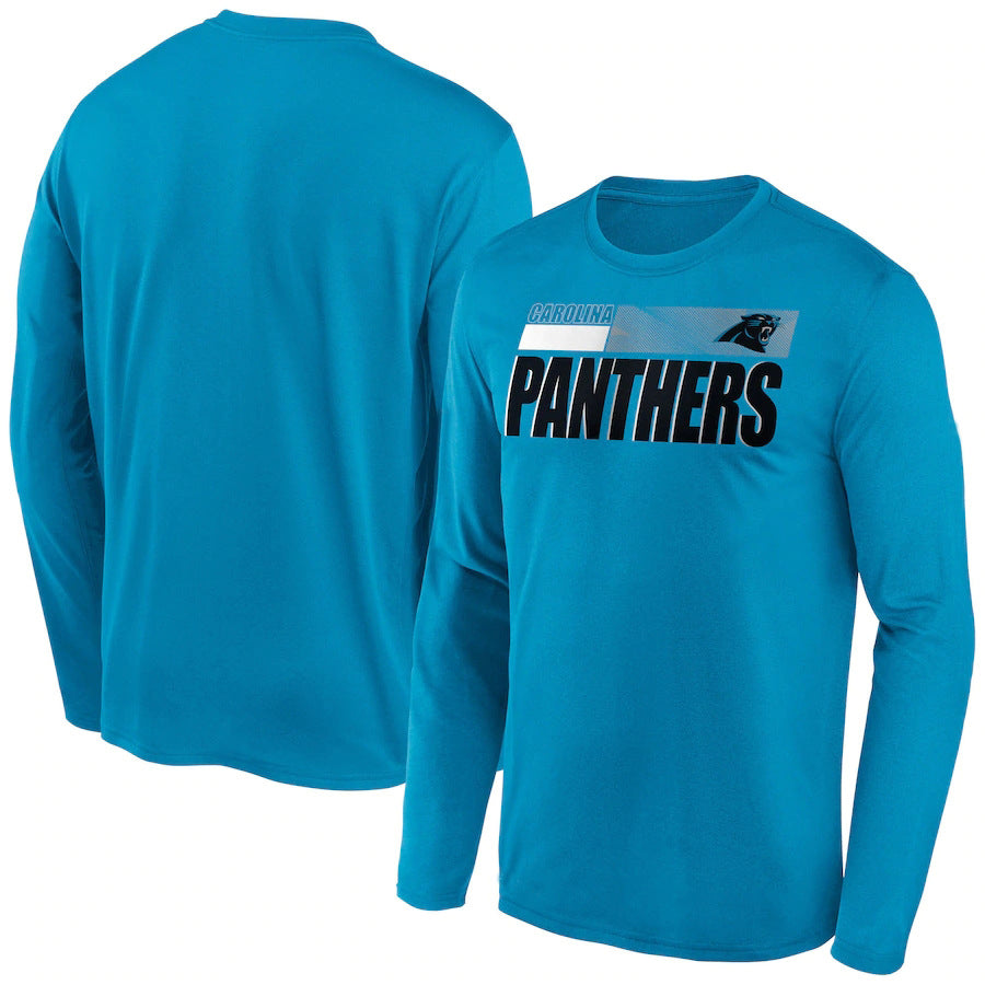 Carolina Panthers New Era Combine Authentic Split Line Long Sleeve