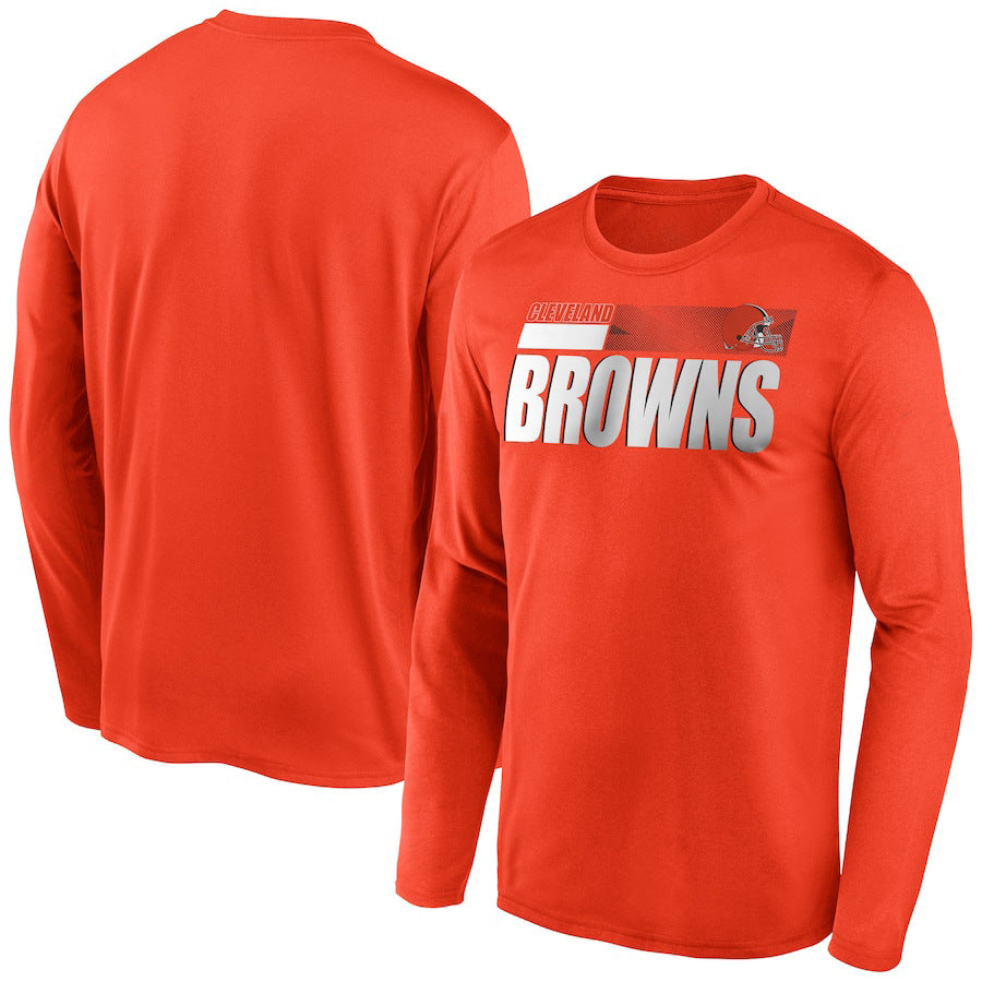Cleveland Browns New Era Combine Authentic Split Line Long Sleeve