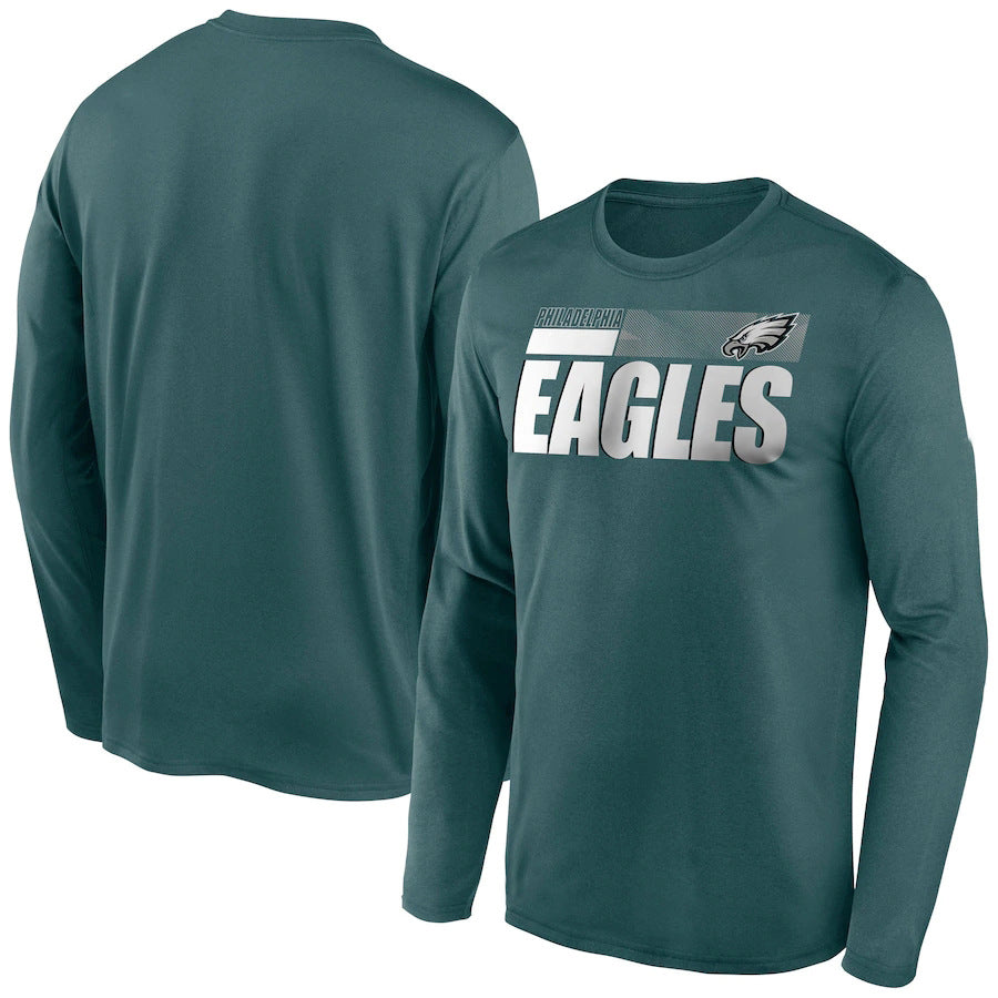 Philadelphia Eagles New Era Combine Authentic Split Line Long Sleeve