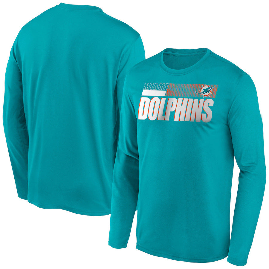 Miami Dolphins New Era Combine Authentic Split Line Long Sleeve