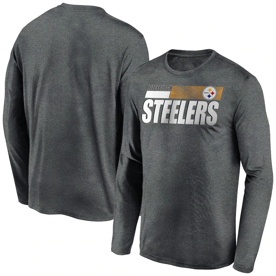 Pittsburgh Steelers New Era Combine Authentic Split Line Long Sleeve