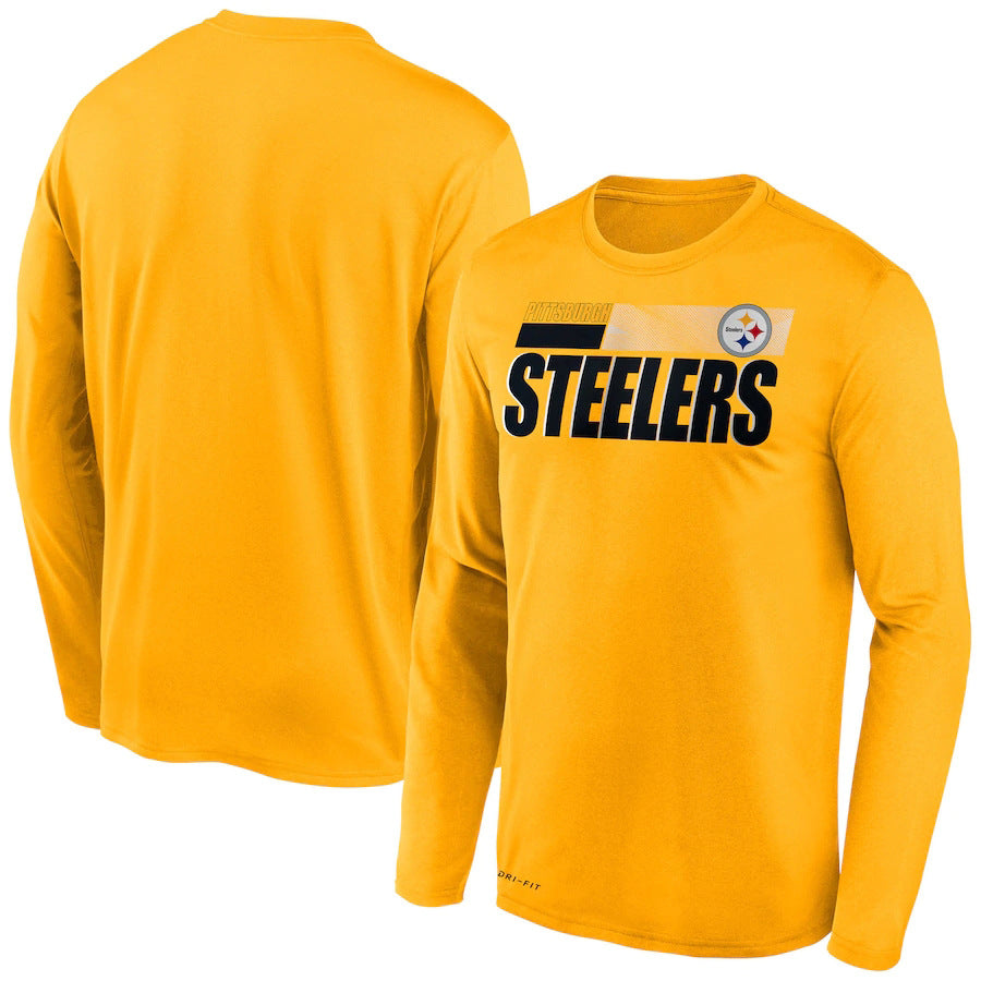 Pittsburgh Steelers New Era Combine Authentic Split Line Long Sleeve