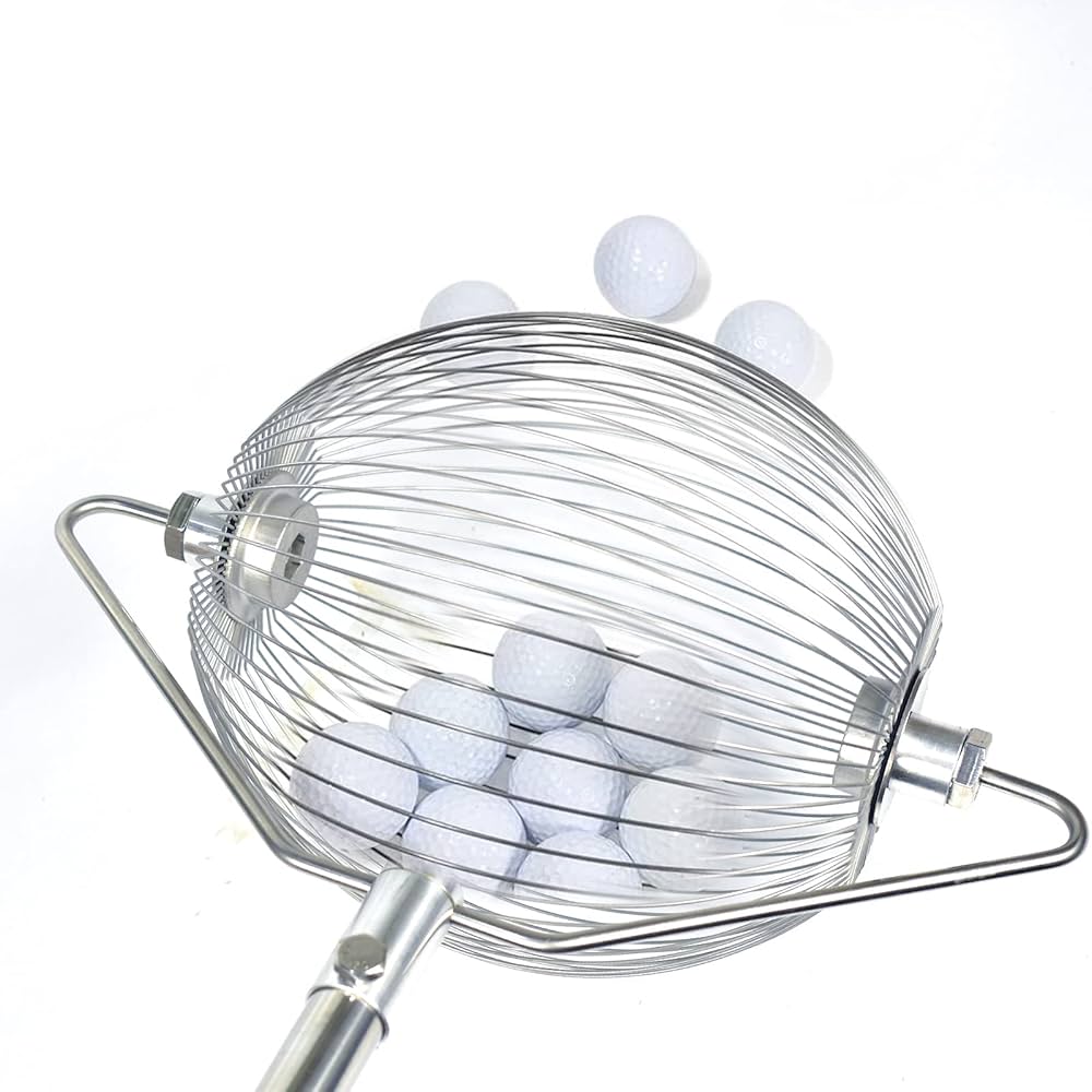 Golf Ball Collector Picker Upper Table Tennis Ball Retriever Hold Up to 40 Balls
