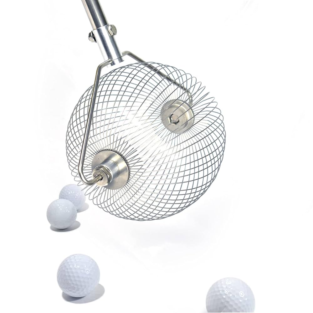 Golf Ball Collector Picker Upper Table Tennis Ball Retriever Hold Up to 40 Balls