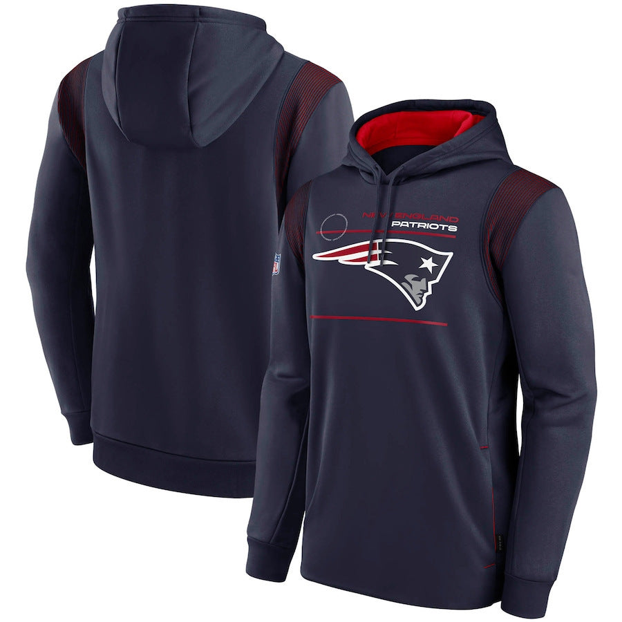 New England Patriots Nike Sideline Logo Performance Pullover Hoodie