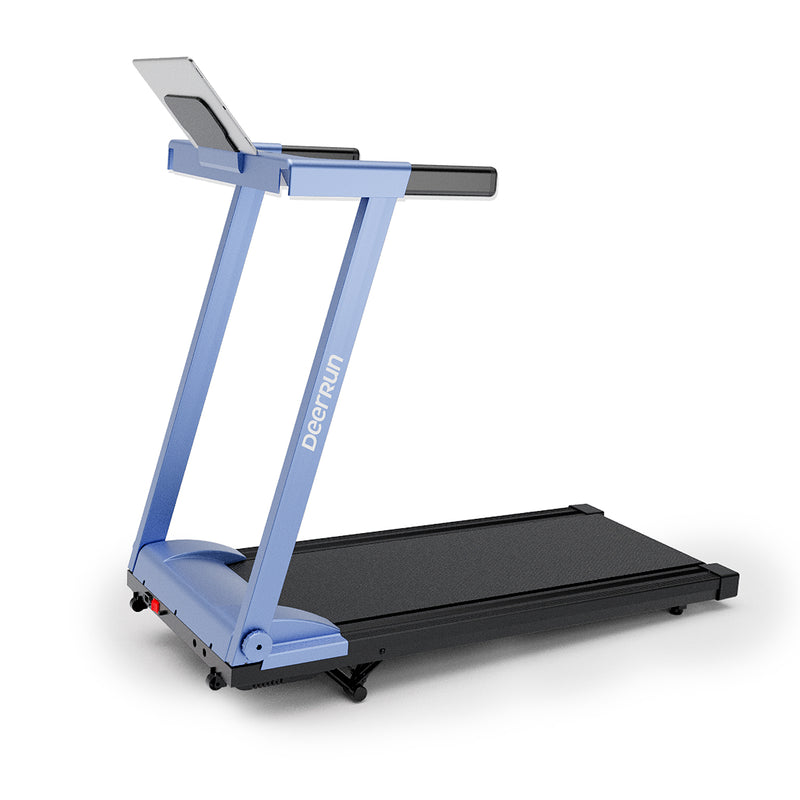 DeerRun A1 Pro Move+ 6% Incline Foldable Treadmill——Upgraded Chip & NFC Support | 350Lbs, 10mph Blue