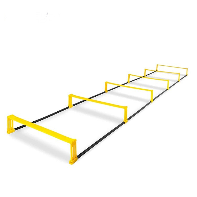 Adjustable 2 In 1 Agility Training Speed Ladder W/6 Rungs