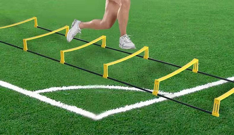 Adjustable 2 In 1 Agility Training Speed Ladder W/6 Rungs