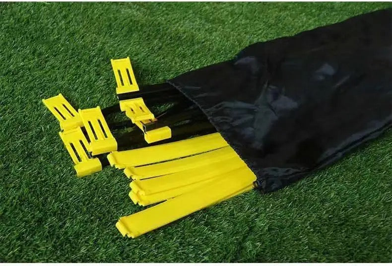 Adjustable 2 In 1 Agility Training Speed Ladder W/6 Rungs