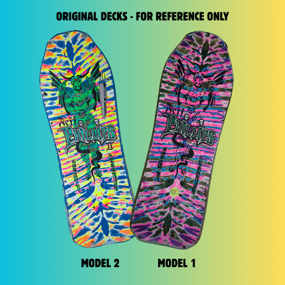 Jeff Phillips TIE DYE DEMON Limited Edition, HAND-PAINTED Deck (1 of 20) (PRE-ORDER, APRIL 2027)