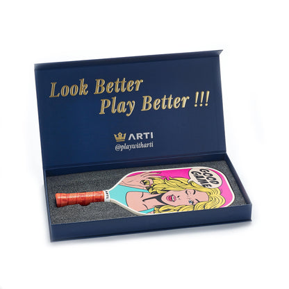 ARTI 16mm Carbon Fiber Kristen & Kristy "GOOD GAME" Paddle