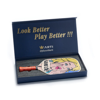 ARTI 16mm Carbon Fiber Kristen&Kristy "GAME ON" Paddle