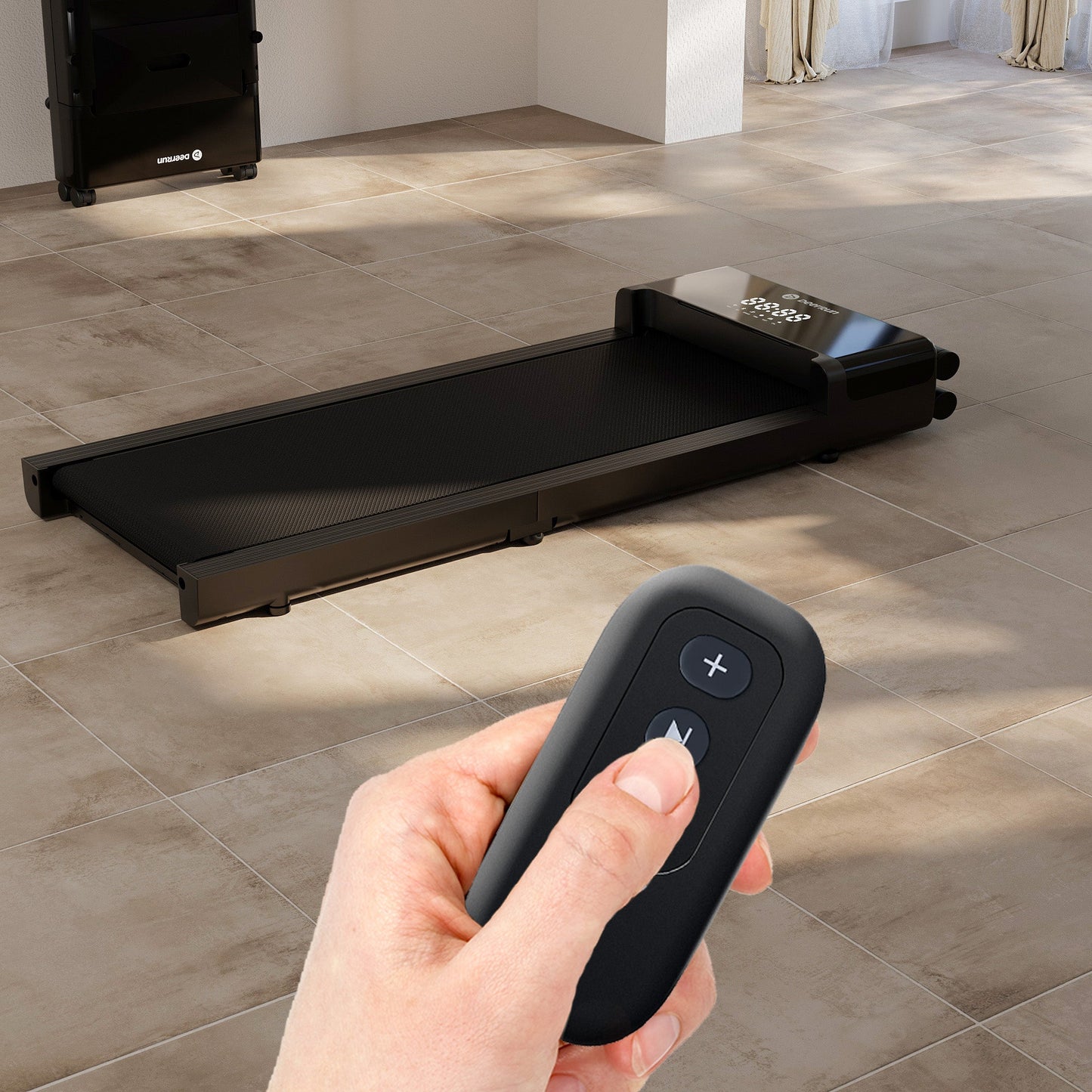 DeerRun Z20 Foldable Walking Pad Treadmill – Ultra Compact with LED Display