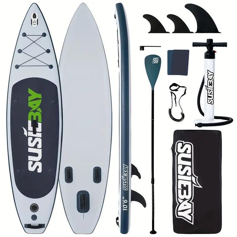 2025 Hurricane-Ready SUP Board｜10ft Inflatable Surf/Yoga Hybrid｜Free 8-Premium Kit｜Military-Grade Deck｜300lbs Capacity