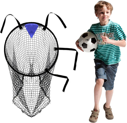 Top Bins Football Targets Goal Net Soccer Top Bins Target Net Football Target Net Football Goal Target Bag With Adjustable Straps, Foldable Football Goals Target Nets Black