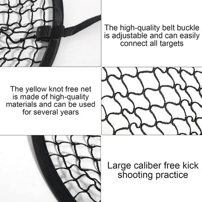 Top Bins Football Targets Goal Net Soccer Top Bins Target Net Football Target Net Football Goal Target Bag With Adjustable Straps, Foldable Football Goals Target Nets Black