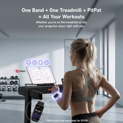 DeerRun All-New 2026 A1 Pro Move+ Smart Foldable Treadmill with 6% Incline & NFC | 350 lbs, 10 mph, Black