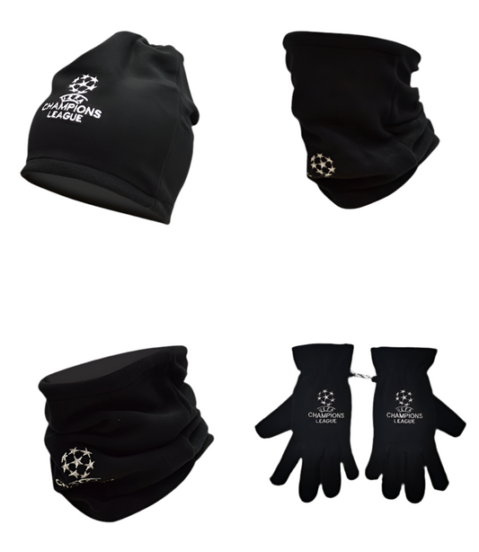 UEFA Champions League Gloves,Cap & Face cover