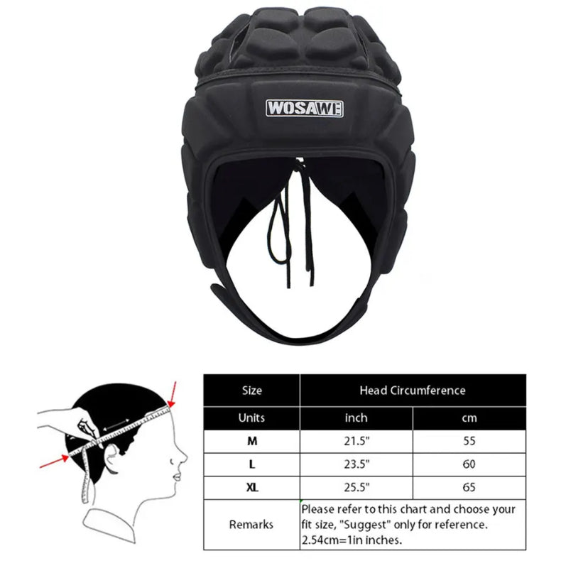 Rugby Soccer Football Helmet Rugby Hat Head Protector