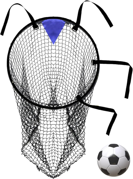 Top Bins Football Targets Goal Net Soccer Top Bins Target Net Football Target Net Football Goal Target Bag With Adjustable Straps, Foldable Football Goals Target Nets Black