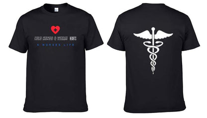 Graphic Nurse T-shirt: Cold Hands and Warm Hearts