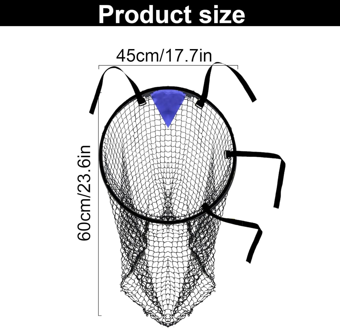 Top Bins Football Targets Goal Net Soccer Top Bins Target Net Football Target Net Football Goal Target Bag With Adjustable Straps, Foldable Football Goals Target Nets Black