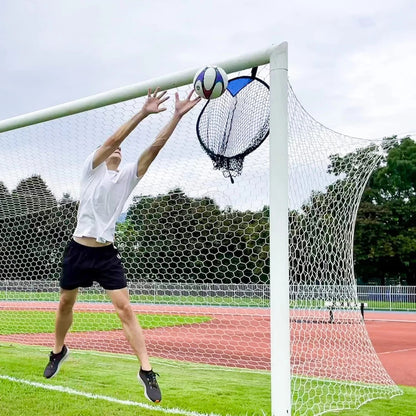 Top Bins Football Targets Goal Net Soccer Top Bins Target Net Football Target Net Football Goal Target Bag With Adjustable Straps, Foldable Football Goals Target Nets Black