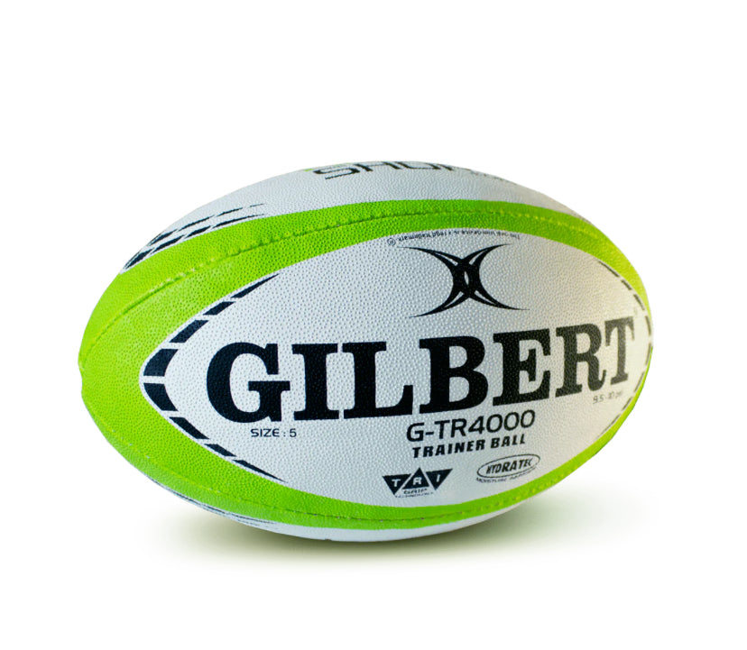 Gilbert G-TR4000 Rugby Training Ball, Lime Green