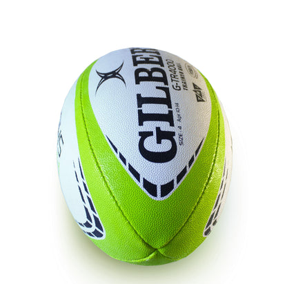 Gilbert G-TR4000 Rugby Training Ball, Lime Green