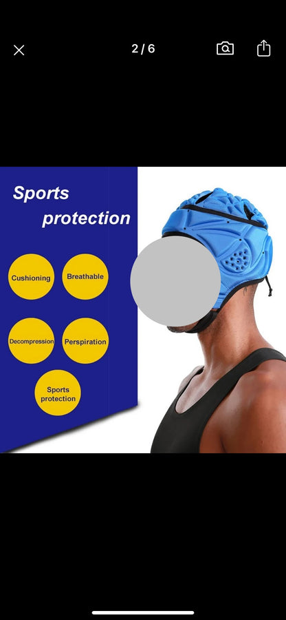 Rugby Soccer Football Helmet Rugby Hat Head Protector